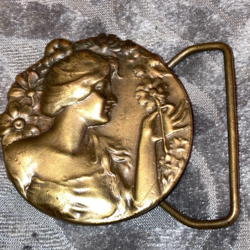 Vintage Brass Belt Buckle